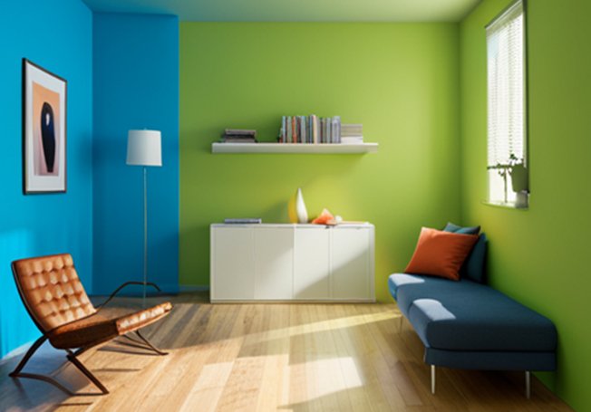 Comparison of wall paint finishes