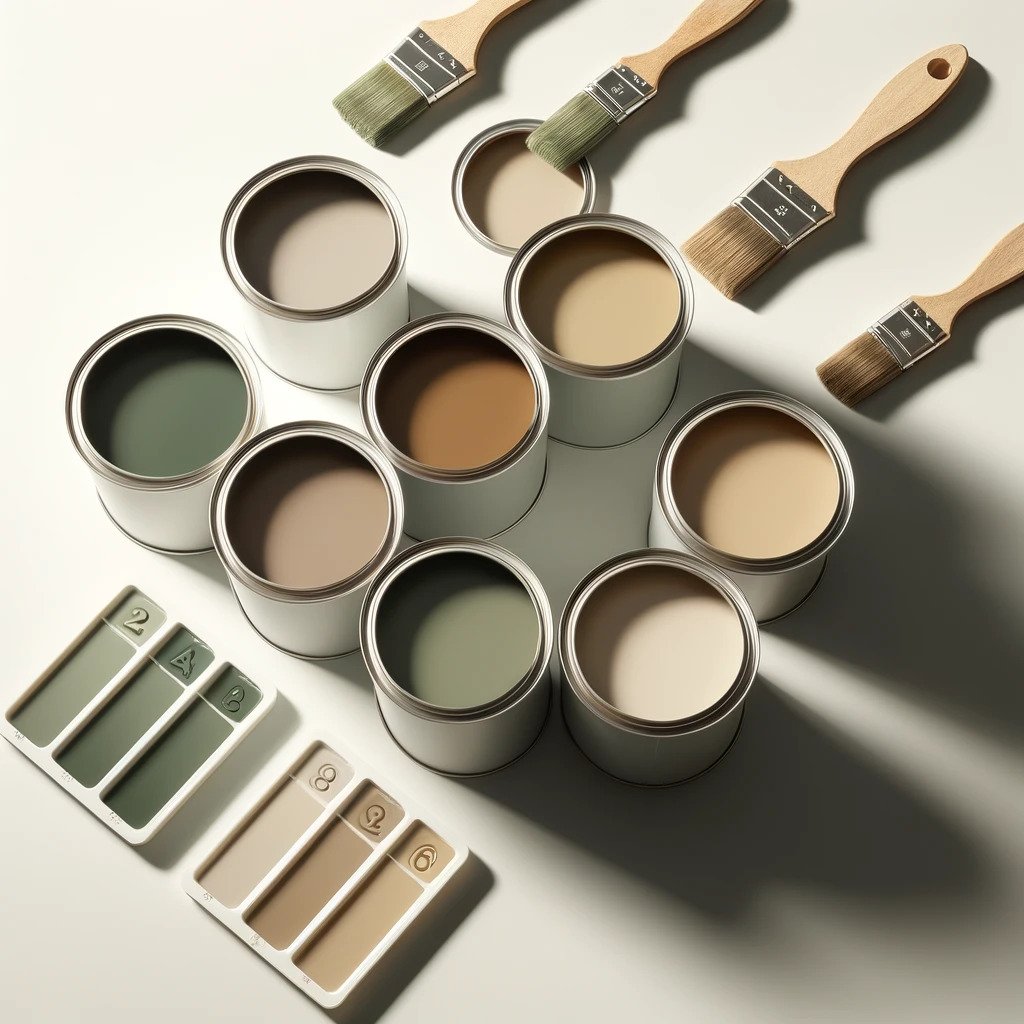 Distemper paint finish on a wall